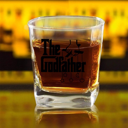The Godfather Father's Day Square Whiskey Glasses