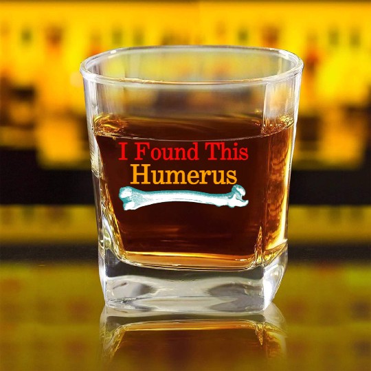 I Found This Humerus Square Whiskey Glasses