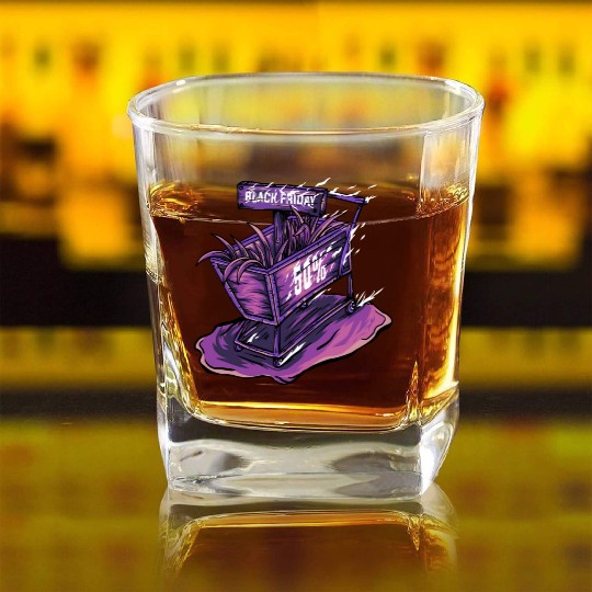 Trolley Black Friday Square Whiskey Glasses
