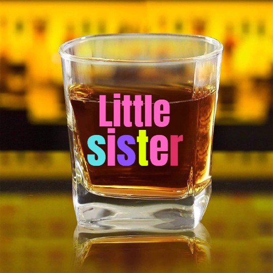 LITTLE SISTER Square Whiskey Glasses