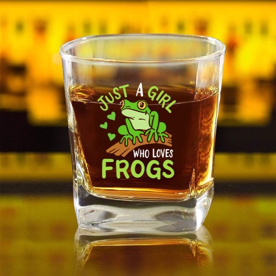 Frog Toad Frog Lover Square Whiskey Glasses