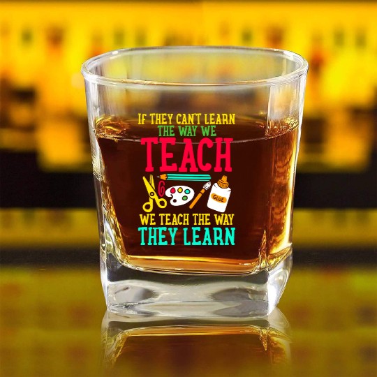 SPED Teacher Special Education Square Whiskey Glasses