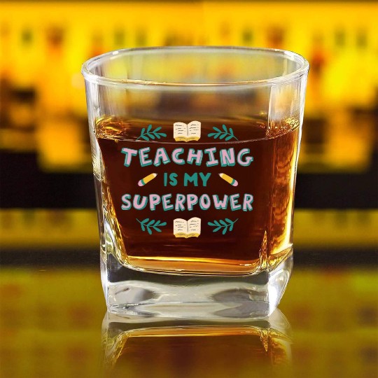 Primary School Teacher Elementary School Teacher Square Whiskey Glasses
