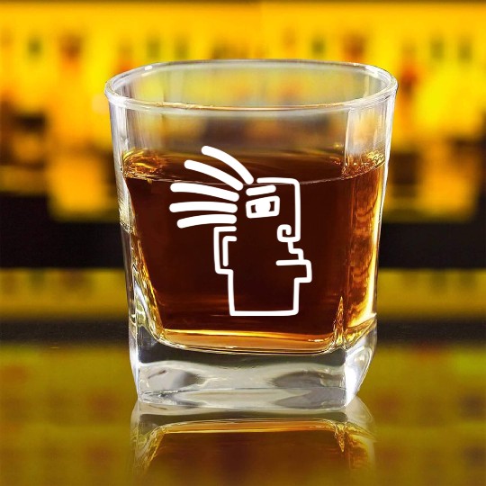 Native American Symbol I Indigenous I Native Square Whiskey Glasses