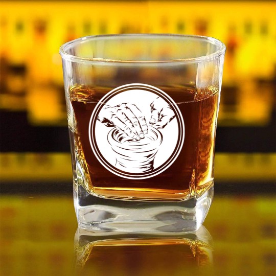 Funny Pottery Artist Art Teacher Clay Ceramics Square Whiskey Glasses