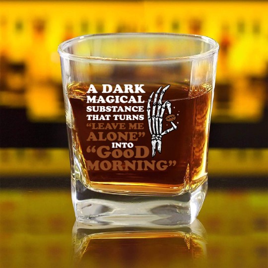 Coffee Morning Caffeine Beans Espresso Coffee Square Whiskey Glasses