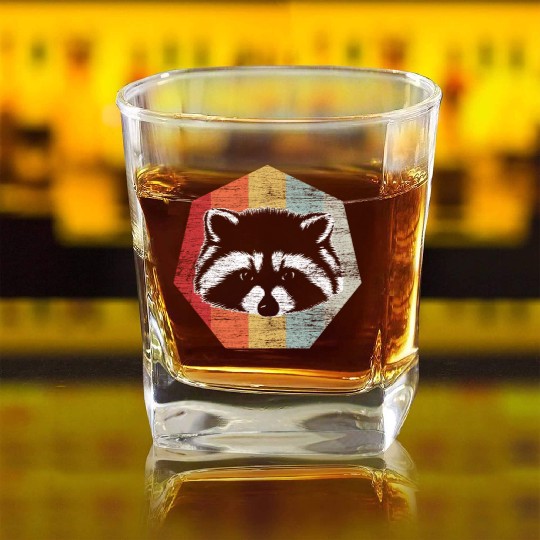 Ra Rac Trash Panda Square Whiskey Glasses