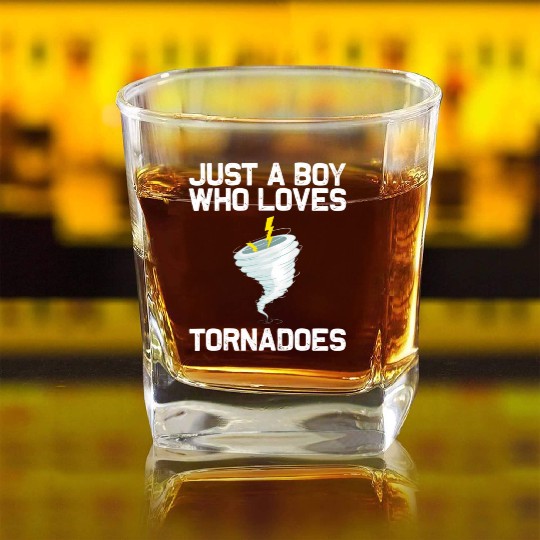 Tornado For Hurricane Weather Chaser Square Whiskey Glasses