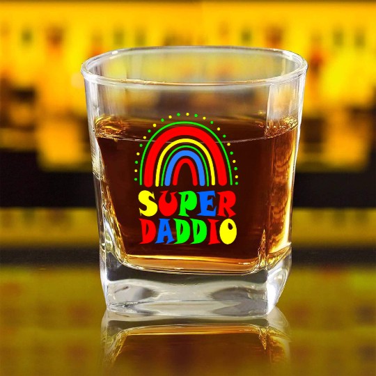 Super Daddio Square Whiskey Glasses
