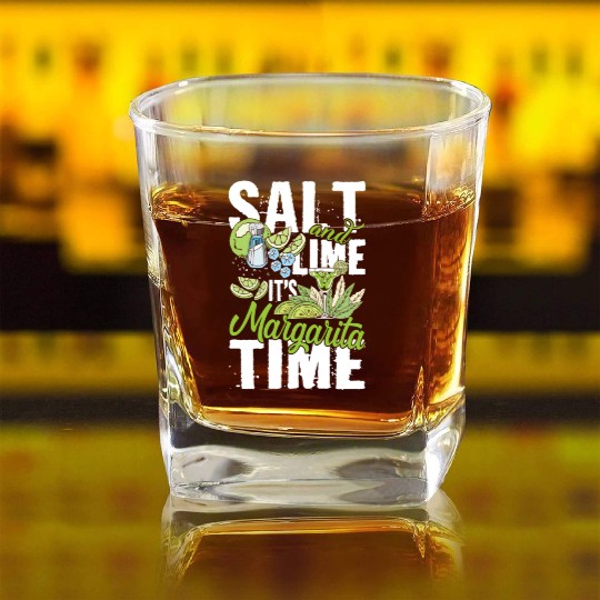 Salt And Lime It'S Margarita Time Pub Crawl Pytime Square Whiskey Glasses