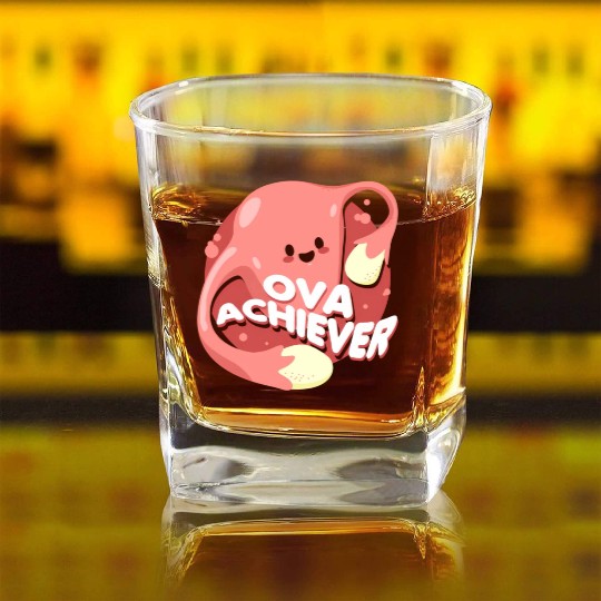 Ova Achiever For Warriors Or Patients Square Whiskey Glasses