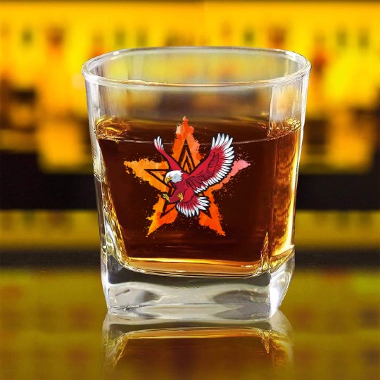4th july Eagle Square Whiskey Glasses