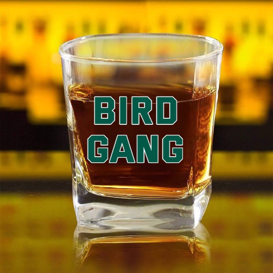 Bird Gang Square Whiskey Glasses