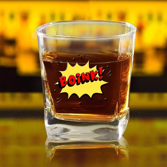 BOINK red nature Square Whiskey Glasses