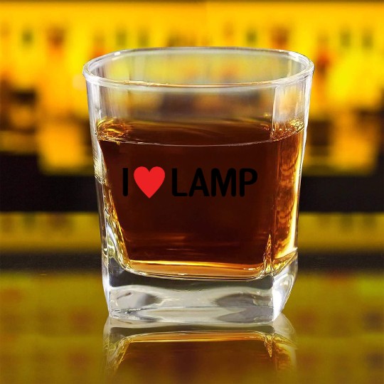 I Love Lamp Square Whiskey Glasses