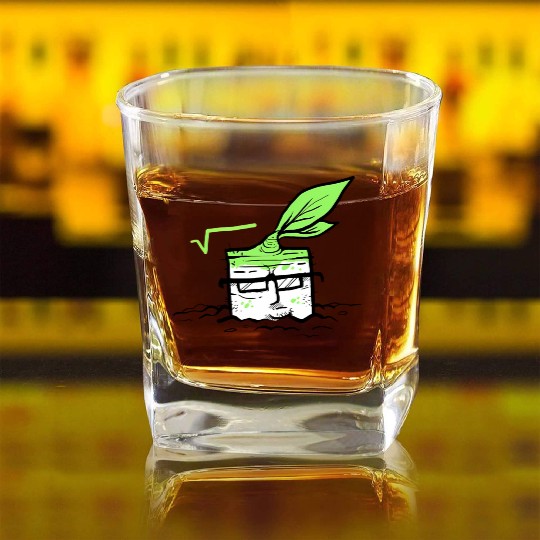 Square Root Math Square Whiskey Glasses