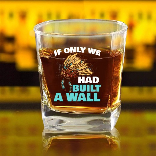 Aboriginal Indians Indigenous Native American Day Square Whiskey Glasses