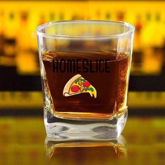 Homeslice Pizza Pizza Merry Square Whiskey Glasses