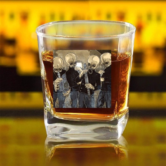 Cantina Band Mos Eisley Square Whiskey Glasses
