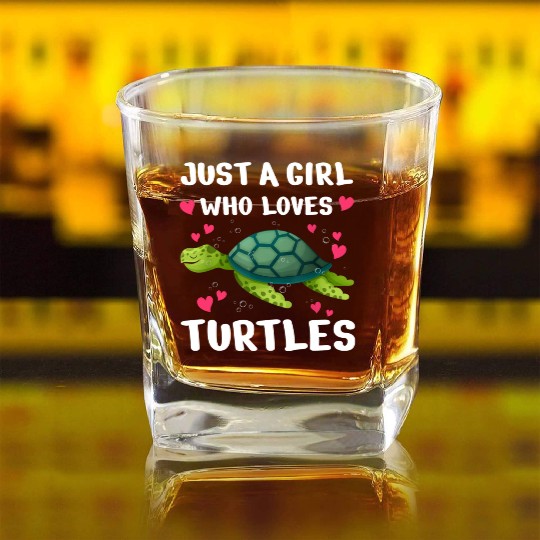 Funny Sea Turtle Turtle Lover Ocean Turtles Square Whiskey Glasses