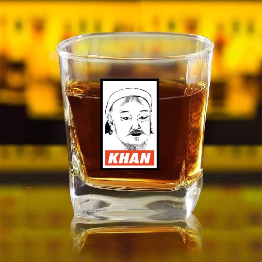 Genghis Khan Square Whiskey Glasses