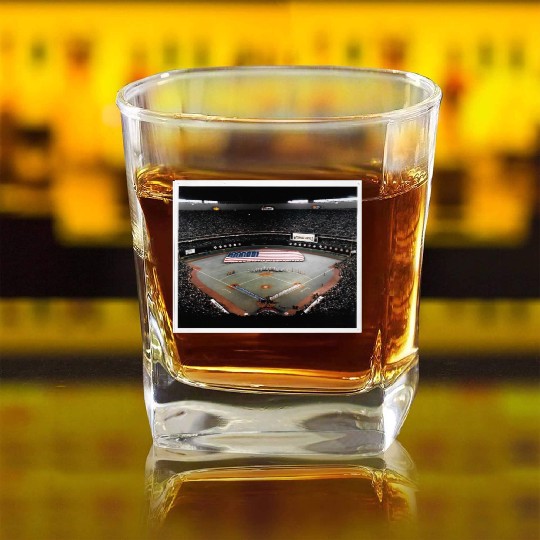 Phillies Royals World Series Square Whiskey Glasses