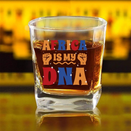 Africa Square Whiskey Glasses Card African Safari funny