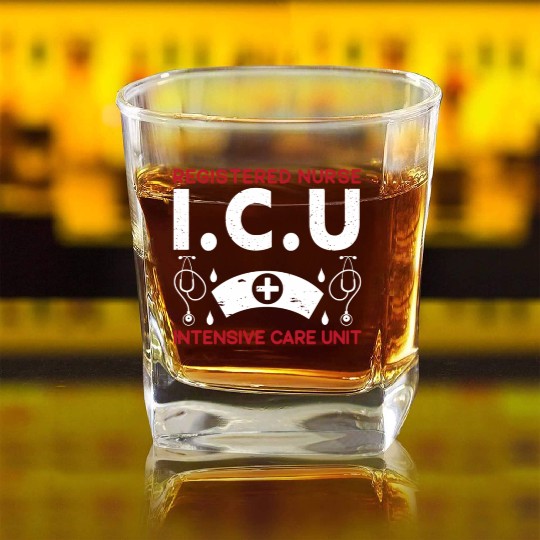 Icu Registered Nurse Hotal Rn Medical Intensive Square Whiskey Glasses