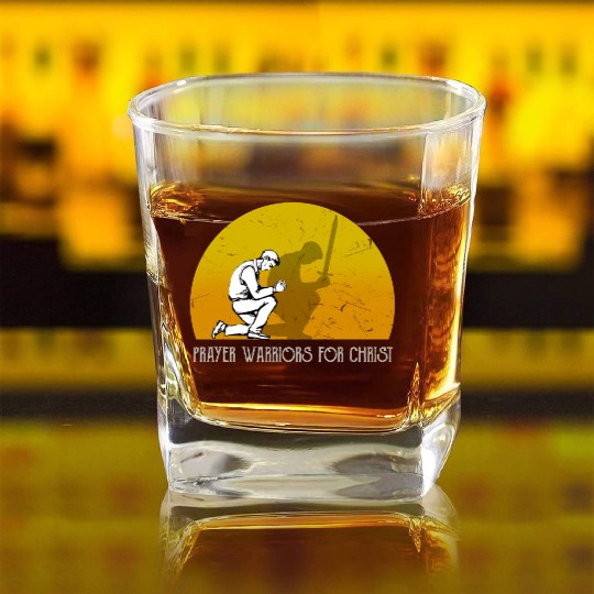 Prayer Warriors For Christ Square Whiskey Glasses