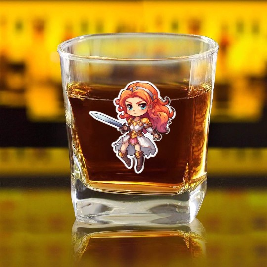 Warrior Princess Adventure Square Whiskey Glasses