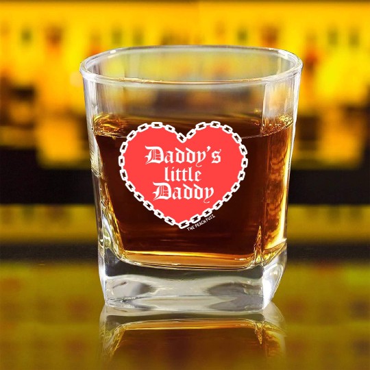 Daddy s Little Daddy The Peach Fuzz Square Whiskey Glasses