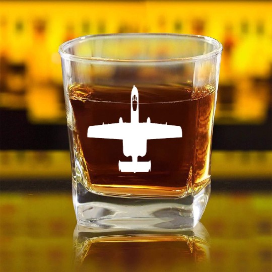A 10 Warthog Square Whiskey Glasses