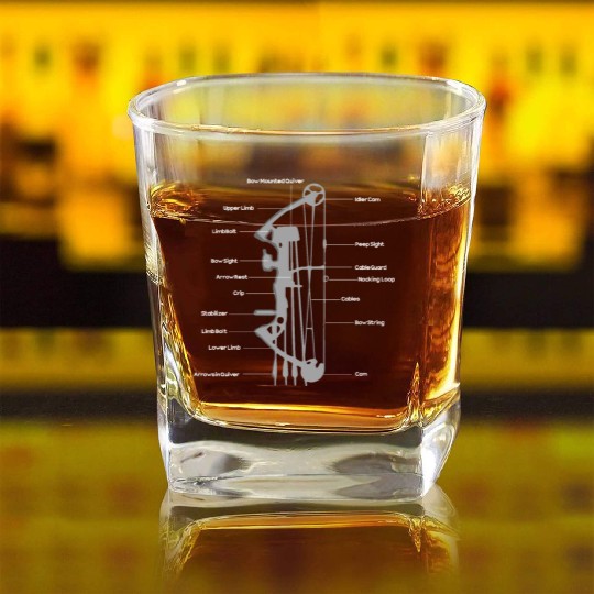 Outdoor Hunting Bow Definition Of Archery Arrow Square Whiskey Glasses