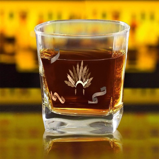 Columbus Day and Indigenous People Day Celebration Square Whiskey Glasses