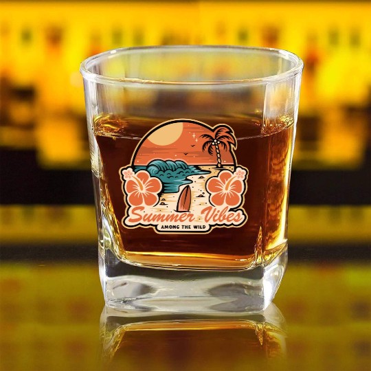 SUMMER VIBES: Among the Wild Square Whiskey Glasses