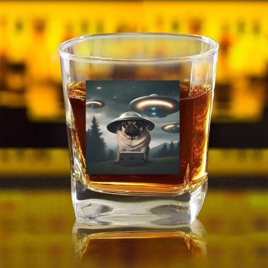 Area 51 Square Whiskey Glasses
