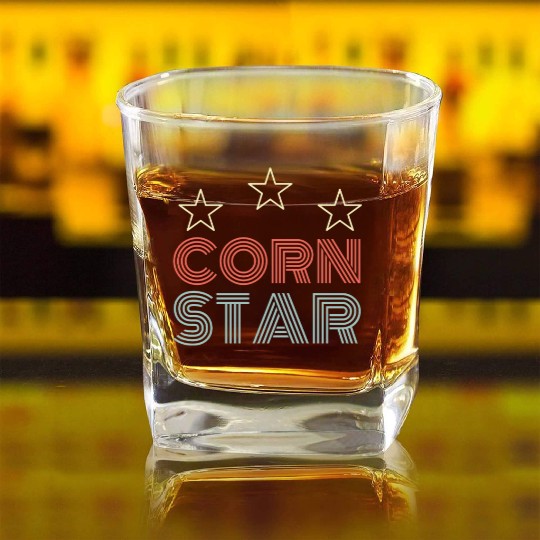 Corn Star Square Whiskey Glasses