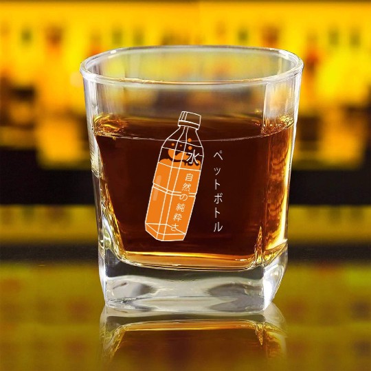 Japanese Water Bottle Square Whiskey Glasses
