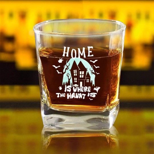 Haunted House: Home is Where the Haunt Is 2 Square Whiskey Glasses