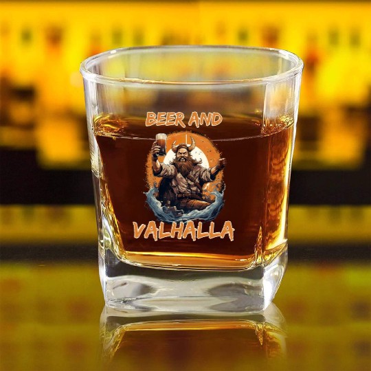Viking World Tour Vikings Valhalla Odin for a Men Square Whiskey Glasses