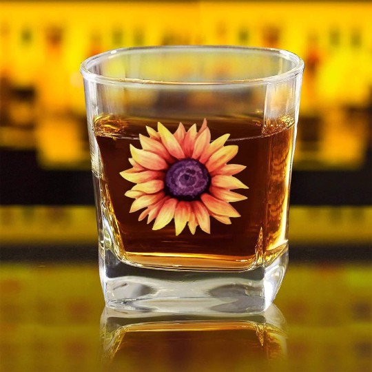 Sunflower Women's Fall Square Whiskey Glasses