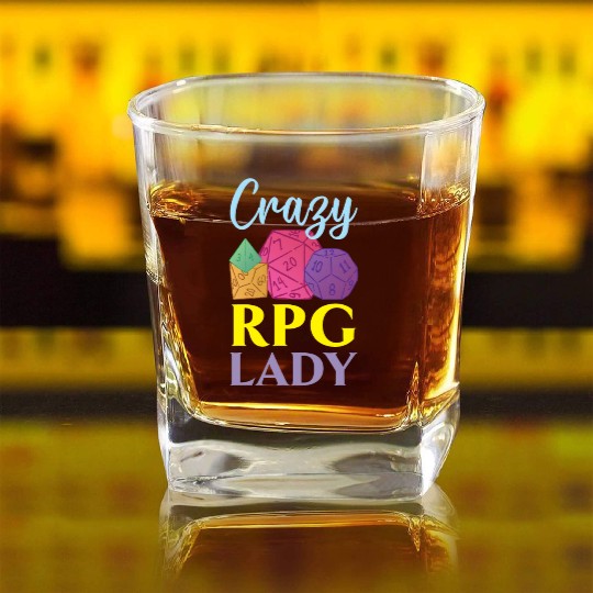 Role Playing Game Video Game Player Gamer Gaming Square Whiskey Glasses