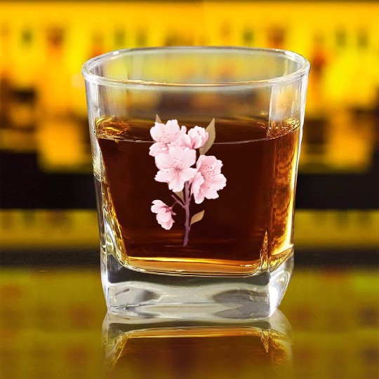 sakura Square Whiskey Glasses