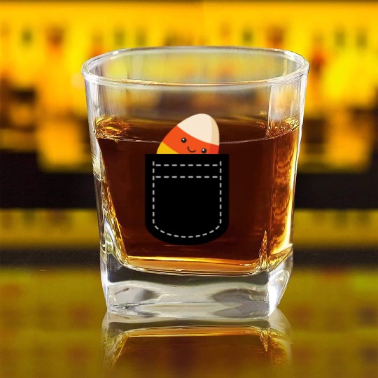 Cool Candy Corn For Men Women Pocket Candy Corn Square Whiskey Glasses
