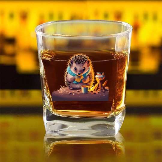 Campfire Hedgehog Square Whiskey Glasses