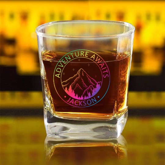 Jackson Jackson Hole Valley Wyoming Usa Adventure Square Whiskey Glasses