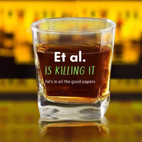 Green Et al Square Whiskey Glasses