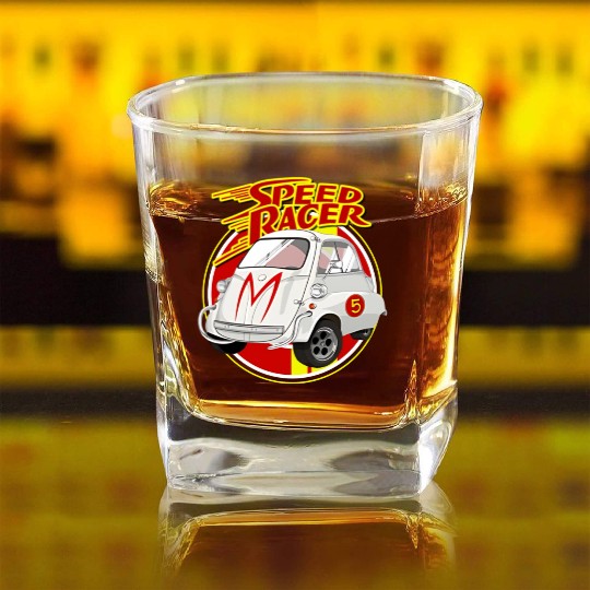 Speed Racer Car Square Whiskey Glasses
