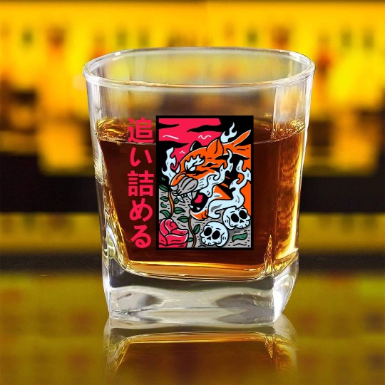 Year Of The Dragon 2024 Zodiac Lunar Chinese Square Whiskey Glasses