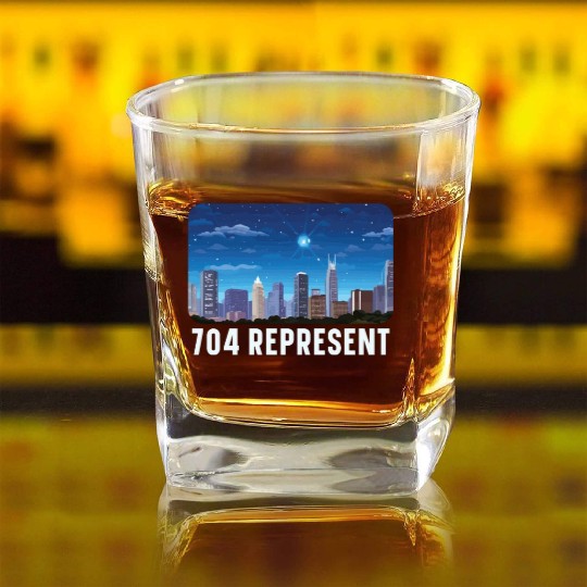 Charlotte North Carolina USA America United States Square Whiskey Glasses